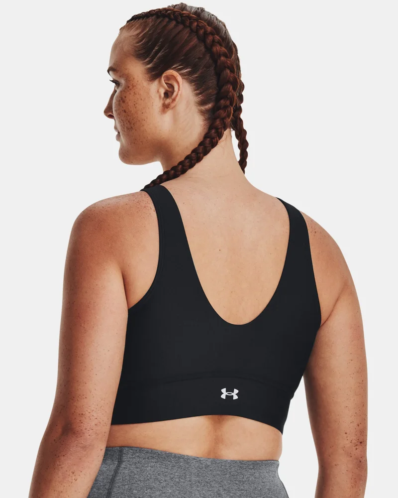 UNDER ARMOUR Black Women's Infinity Mid Pintuck Medium-Support Training Sports Bra for Women | Best Price UAE